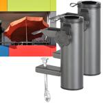 2er-Set Sonnenschirmhalter für Balkone & Geländer bis 7,5 cm & Schirme bis Ø ...