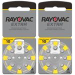 Rayovac Hörgeräte-Batterien Extra 10 - Lange Laufzeit für digitale & analoge ...
