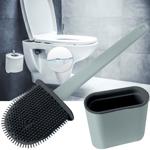 WC-Silikonbürste anthrazit - optimale Hygiene & gründliche Säuberung - flexib...