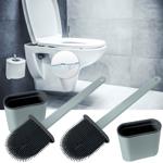 2er-Set WC-Silikonbürste anthrazit - Flexible Borsten für optimale Hygiene - ...