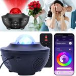 2er-Set Laser-Sternenhimmel-Projektor - Bluetooth Lautsprecher & Sprachsteuer...