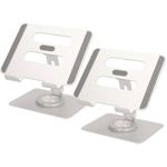 2er-Set Aluminium Tablet-Halterung mit Standfuss, 360° Drehbar – Flexible Hal...