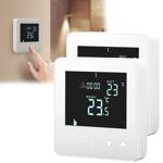 2er-Set Wandthermostat für Fussbodenheizung - Programmierbar mit Touch-Tasten...