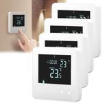 4er-Set Wandthermostat für Fussbodenheizung - Programmierbar mit Touch-Tasten...