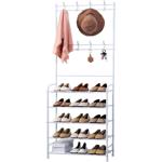 Multifunktionaler Garderobenständer & Schuhregal aus Metall - 170x60cm, edles...