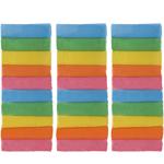 Mikrofasertücher in 5 verschiedenen Farben, 30 Stück 30 x 30 cm