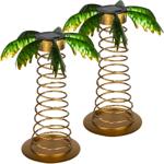 2er-Set LED-Palme – solarbetrieben mit 20 warmweissen LEDs – Dekopalme für Ba...