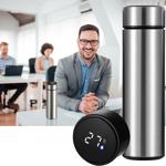 Innovative Thermo-Vakuumflasche Edelstahl (0,5L) mit Temperatur-Touchscreen -...