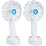 2er-Set Sprühventilator - Kühler Sprühnebel, Akkubetrieb, Natel-Halterung, 3 ...