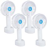 4er-Set Sprühventilator mit Handyhalter - Kühlt & belebt mit feinem Sprühnebe...