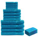 16-teiliges Handtuch-Set Frottee aus 100% Baumwolle - Saugstark, weich & lang...