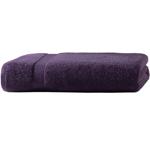 Badetuch 100x150 cm - 100% luxuriöse Baumwolle, aubergine - kuschelweich, sau...