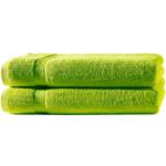 2er-Set Duschtücher apfelgrün - 70x140 cm luxuriöse 100% Baumwolle - kuschelw...