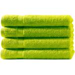4er-Set Badetücher apfelgrün - 100x150 cm luxuriöse 100% Baumwolle - Kuschelw...