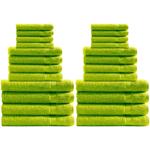 Handtuchset 24-teilig - 8x Gäste-, 8x Hand-, 8x Duschtücher - 100% Baumwolle ...