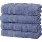 4er-Set Handtücher blau - 50% Bambus & 50% Baumwolle - 50x100 cm, 450 g/m² - ...
