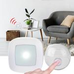 Drahtlose Funk-Türklingel (weiss, IP44): 36 Melodien + LED-Licht - für Haus, ...