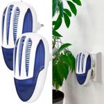 2er Effektiver Insektenvernichter (UV-Licht): Steckdosen-Fliegen- & Mückenabw...