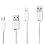 2er-Set MFi Zertifiziertes iPhone Ladekabel, 1 Meter, weiss – USB-A auf Light...
