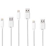 3er-Set MFi Zertifiziertes iPhone Ladekabel, 1 Meter, weiss – USB-A auf Light...