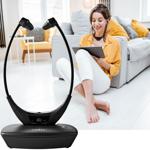 Kabelloser TV-Kinnbügel-Kopfhörer – leicht, ergonomisch & in Schwarz – klarer...