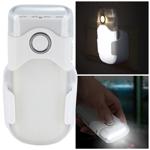 Clevere Akku LED-Taschenlampe für die Steckdose mit Einschaltautomatik: 20lm,...