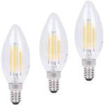 LED-Filament-Kerzenlampe C35-E14-4W-400lm-2500K-warmweiss-dimmbar-360°-Beleuc...