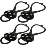 2er Set Anti-Rutsch Schuhspikes (schwarz): Gummi/Metall, Überzieher - für sic...