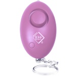 Personenalarm inkl. LED-Licht 120dB Pink - Schriller Alarmton & helles Blinkl...