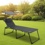 Multifunktionale Solar-Sonnenliege: 20W Solarpanel, 2 x USB, faltbar & wetter...