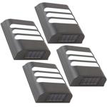4er-Set Solar Wandlampe - Effektive Abschreckung & verbesserte Sicht im Ausse...