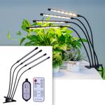 Vollspektrum LED-Pflanzenlampe mit 4 Schwanenhälsen, Pflanzenwachstumslampe m...