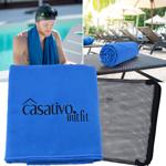 Schnelltrocknendes Mikrofaser-Handtuch XL: 180x90cm, Blau – Leichtes Bade- un...