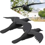 2er-Set Vogelabwehr Falke - Realistische Vogelscheuche mit 59 cm Flügelspannw...