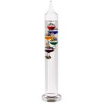 Galileo Glas-Thermometer 28 cm - Dekoelement mit präziser Temperaturanzeige -...