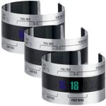 3er-Set Weinthermometer Clip - Präzise Temperaturmessung an Flasche - Edelsta...