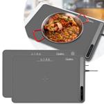 Profi Silikon-Warmhalteplatte, 2er Set (250W) – Elektrischer Speisenwärmer mi...