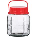 Vorratsglas mit Henkel - Weithalsglas 1 Liter, Glas & Kunststoff - Hygienisch...