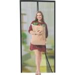 Fliegennetz-Türvorhang mit Magnetverschluss, 210x90cm, schwarz-transparent – ...