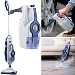 2-in-1 Dampfreiniger & Dampfmopp (1600W, weiss-blau) – Gründliche, porentiefe...