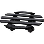 Pflanzenroller rund schwarz - Ø 35 cm, bis 50 kg - Robuster Pflanzenwagen aus...