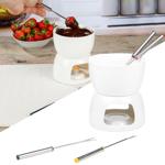 Schokoladenfondue-Set Porzellan - ideal für gesellige Runden mit Freunden & F...