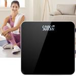 Körperwaage inkl. Raum-Thermometer - Ideal für Fitness & täglichen Gebrauch -...