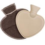 Wärmflasche Herzform Hirsch-Design - 600ml Kapazität - Ideal für kuschelige W...