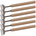 6er-Set Teleskop-Rückenkratzer mit Holz-Griff - Ausziehbar (17-52 cm) für sch...