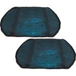 2er-Set Selbstkühlendes Kühlkissen, schwarz/blau: zuverlässige Kühlauflage oh...