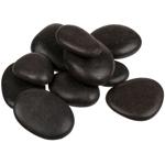 Hot Stone Massage-Steine - 9 Stück, schwarz - Linderung von Schmerzen & Versp...