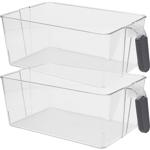 2er-Set Kühlschrank Aufbewahrungsbox - Hygienische Ordnung für Obst, Gemüse &...