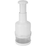 Manueller Gemüsehacker weiss - Zerkleinerer für Zwiebeln, Nüsse, Kräuter, Obs...