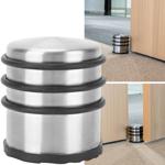 Massiver Tür Stopper aus Edelstahl mit Anti-Rutsch-Boden und Gummiringen, 130...